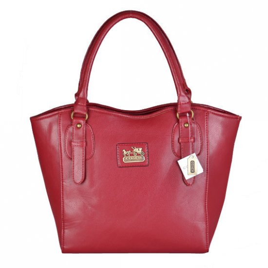 Coach North South Logo Medium Red Satchels DWG | Women